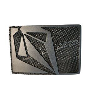 Volcom Belt Buckle Diamond Logo Silver Tone Made In The USA 3.5"x2.25"